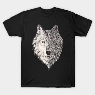 Mandala wolf vol.2 T-Shirt